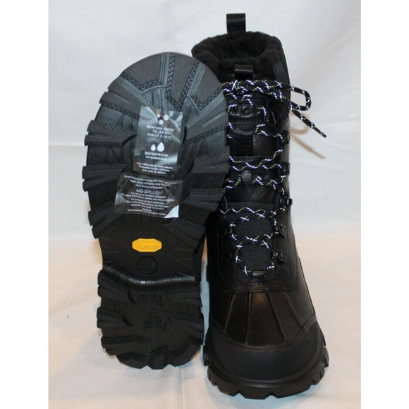 UGG Women's Adirondack Waterproof Meridian Hiker‎ Boots Black NEW $400 - Picture 5 of 8